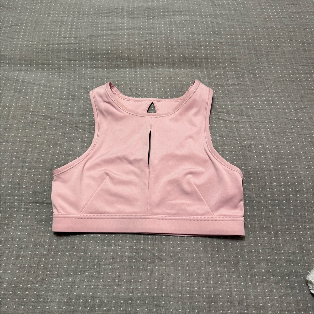 Pink Athletic Crop Top